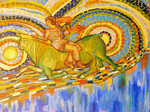 Il ratto di Europa von Rosario Annunziata, Malerei kaufen auf Singulart