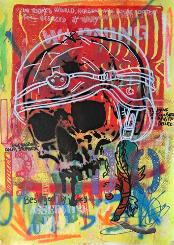 Besieged by idiocy van Rosario Annunziata, Schilderij te koop op Singulart