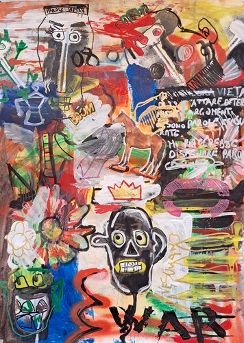 Mi piacerebbe disegnare parole di Rosario Annunziata, Pittura in vendita su Singulart