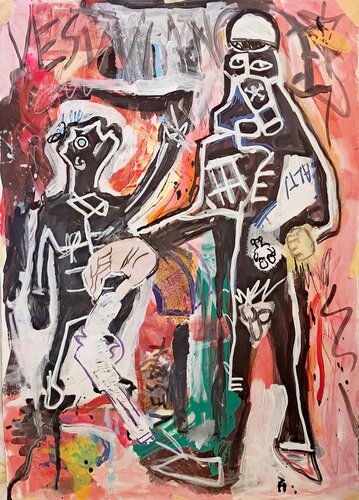 Figli della guera di Rosario Annunziata, Pittura in vendita su Singulart