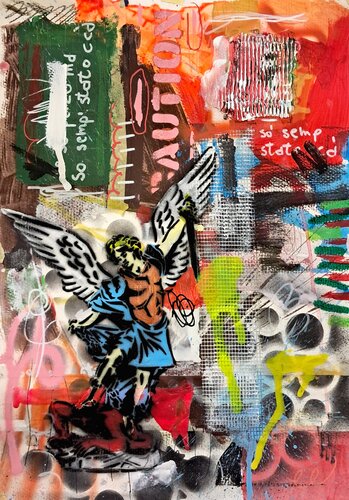 Caution di Rosario Annunziata, Pittura in vendita su Singulart