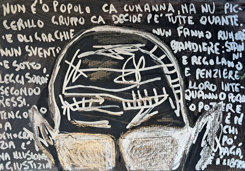 Il teschio con le orecchie von Rosario Annunziata, Malerei kaufen auf Singulart