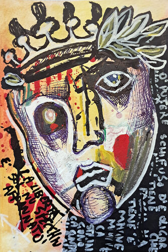 Ritratto di figura dominante by Rosario Annunziata, Painting for Sale on Singulart