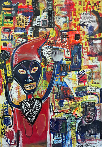 L'urlo dei senza patria van Rosario Annunziata, Schilderij te koop op Singulart