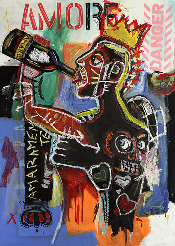 La jungla delle dissolvenze amorose di Rosario Annunziata, Pittura in vendita su Singulart