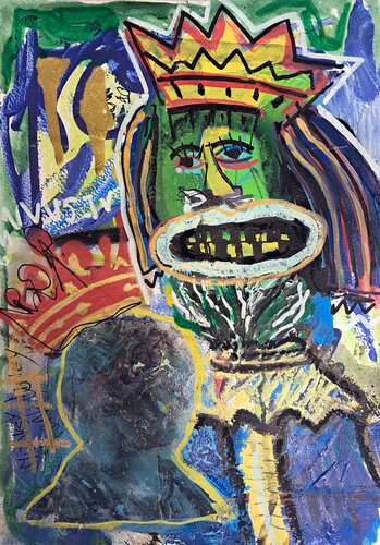 La corona del decimo denaro by Rosario Annunziata, 종이 for Sale on Singulart