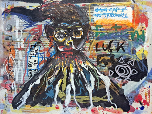 Pulcinella e il respiro del Vesuvio by Rosario Annunziata, 종이 for Sale on Singulart