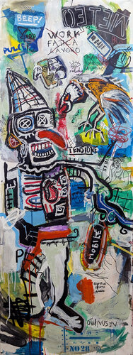 Prometeo Precario (Work ≠ Lavoro) Dittico I par Rosario Annunziata, Peinture en vente sur Singulart