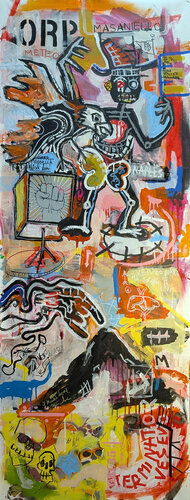 Masaniello: Il Fuoco che Divora - Dittico II par Rosario Annunziata, Peinture en vente sur Singulart