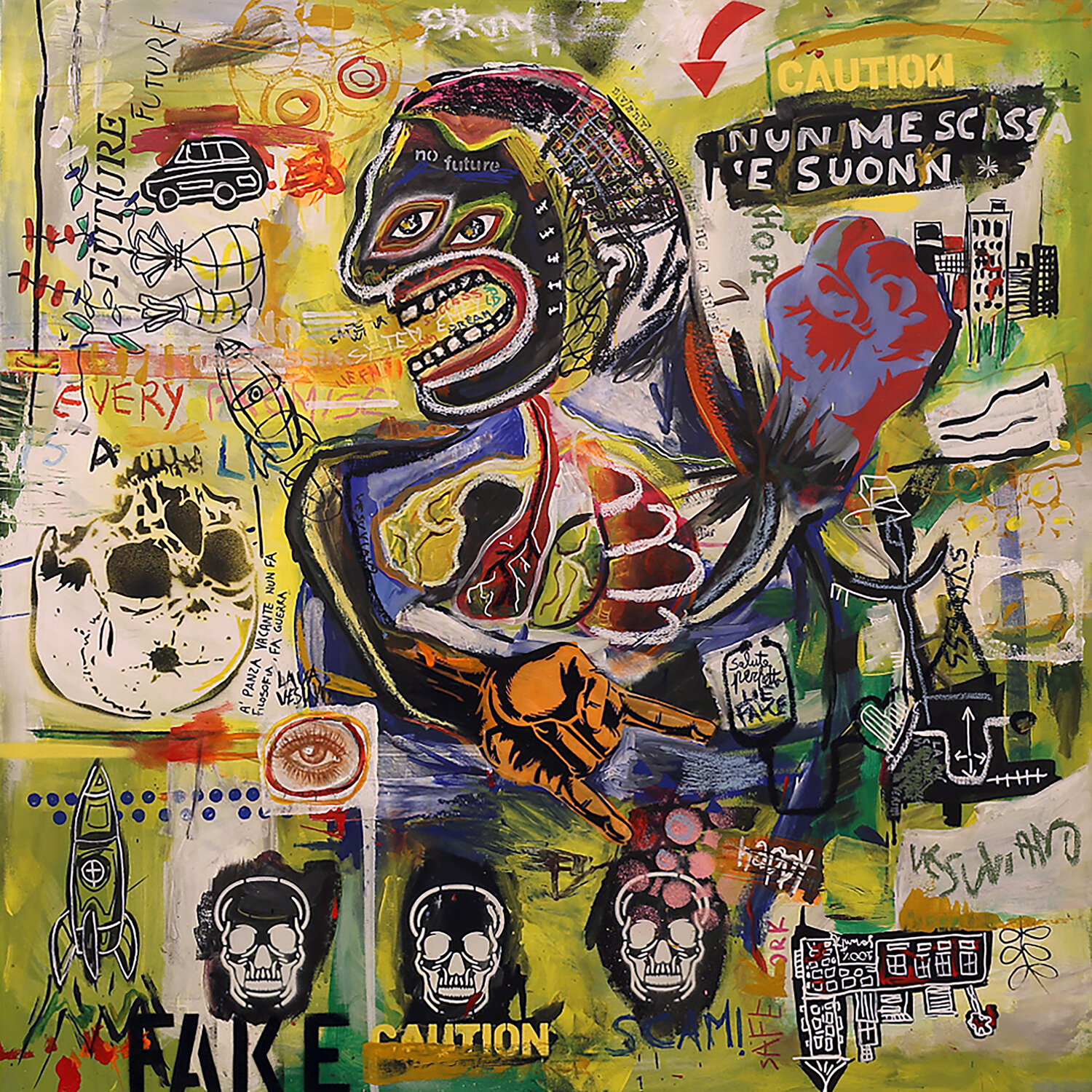 Every promise is a Lie Rosario Annunziata Origineel schilderij te koop