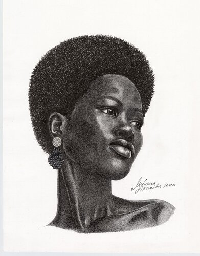 Girl with Bead Earring von Miglena Dyankova, Zeichnungen kaufen auf Singulart