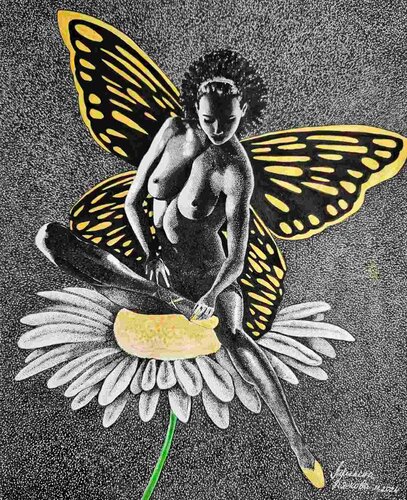 Ballerina with Butterfly Wings von Miglena Dyankova, Zeichnungen kaufen auf Singulart