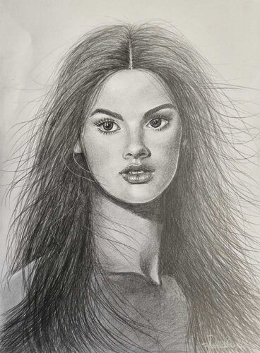 Portrait of Iva de Miglena Dyankova, Dibujo a la venta en Singulart