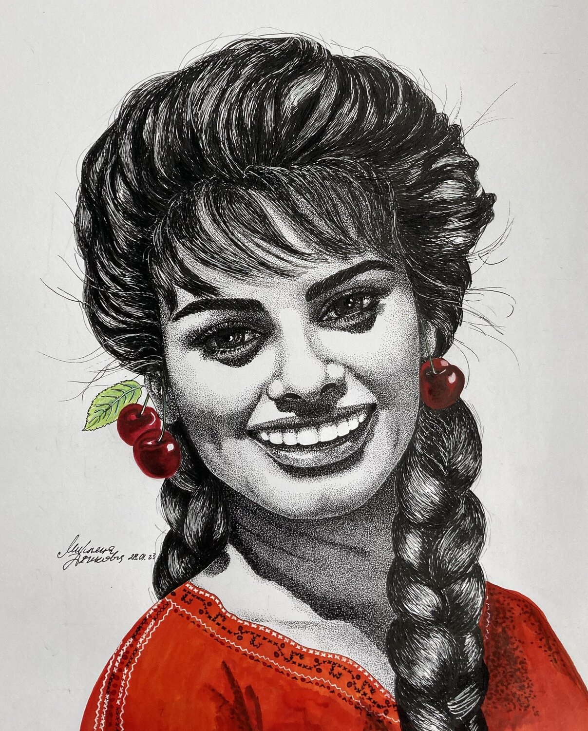 Maiden with cherries Miglena Dyankova
