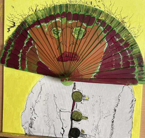Cabeza abanico by Juan Pinilla Pinilla Gonzalez, 絵画 for Sale on Singulart