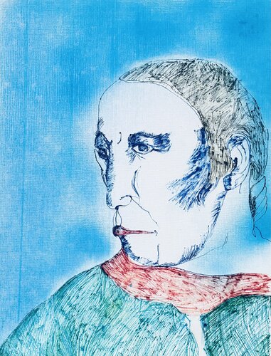 Hombre azul von Juan Pinilla Pinilla Gonzalez, Malerei kaufen auf Singulart