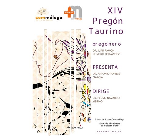 Cartel del pregón taurino en colegio médico van Juan Pinilla Pinilla Gonzalez, Digitaal te koop op Singulart