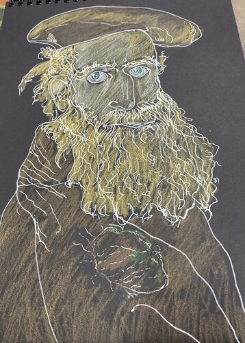 Adiestrador alconero dibujó rotulador by Juan Pinilla Pinilla Gonzalez, 絵画 for Sale on Singulart