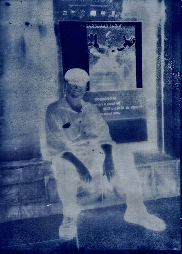 Artista a la puerta de la galeria van Juan Pinilla Pinilla Gonzalez, Schilderij te koop op Singulart