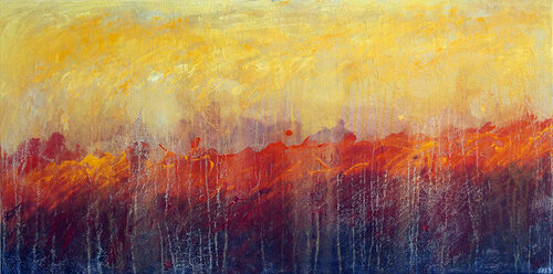 Burning Fields de Henri Crow, Obra en papel a la venta en Singulart
