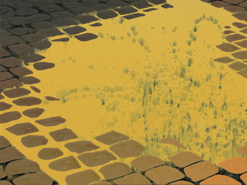 Reflexion VIII Goldflut von Markus Honerla, Malerei kaufen auf Singulart