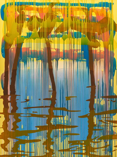 Glaubt den Kormoranen! II van Markus Honerla, Schilderij te koop op Singulart