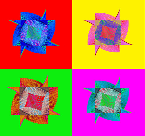 CARRÉ MAGIQUE POLYCHROME par jean-luc bohin, Digital en vente sur Singulart