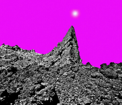 CIEL ROSE AU DESSUS DE TENERIFE jean-luc bohin