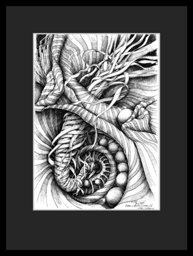 210729 Maelstrom sw6 van Gerard Philippart, Tekening te koop op Singulart