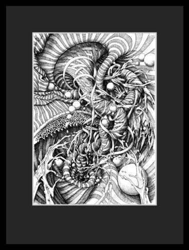 210804 Maelstrom sw8 van Gerard Philippart, Tekening te koop op Singulart