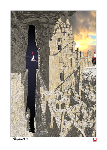 231130 day and night von Gerard Philippart, Digital kaufen auf Singulart
