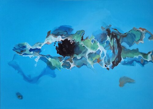 Bahnen ziehen von Petra Rader, Malerei kaufen auf Singulart