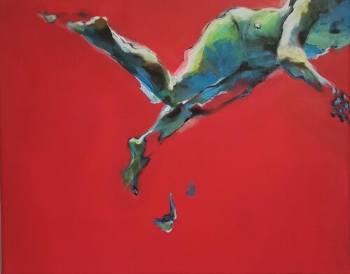 Kick off by Petra Rader, Painting for Sale on Singulart