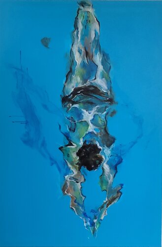 FREISCHWIMMERIN van Petra Rader, Schilderij te koop op Singulart