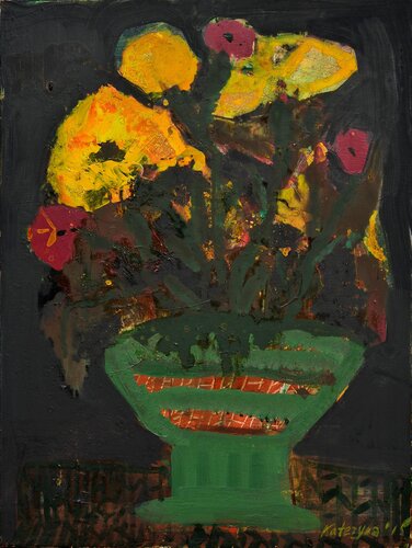Yellow Flowers by Kateryna Hai, Painting for Sale on Singulart