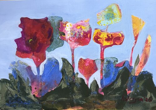 Flowers by Kateryna Hai, Painting for Sale on Singulart