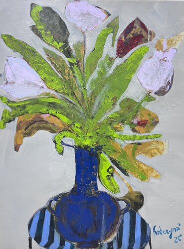 Flowers by Kateryna Hai, Painting for Sale on Singulart