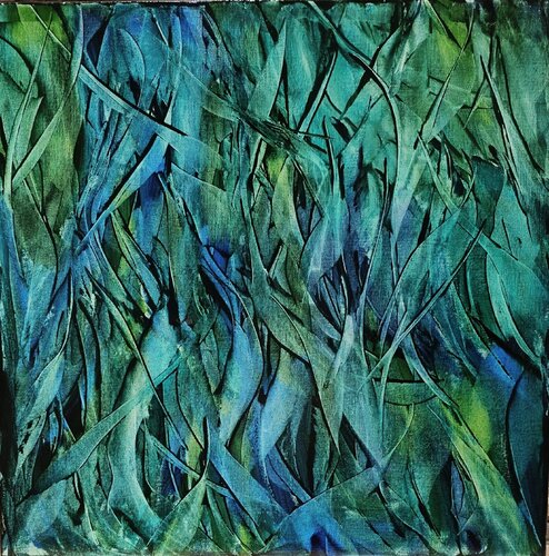 Erba.  (destra) di luana baldi, Pittura in vendita su Singulart