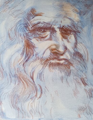 Leonardo da Vinci van luana baldi, Schilderij te koop op Singulart