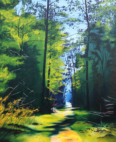 On my way by Timon Stork, Painting for Sale on Singulart