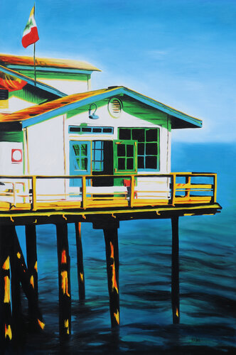 Pier`s Perspective by Timon Stork, Painting for Sale on Singulart