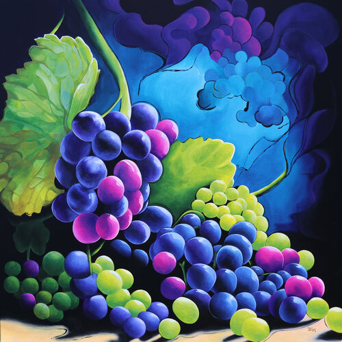 Shades of Grapes by Timon Stork, Painting for Sale on Singulart