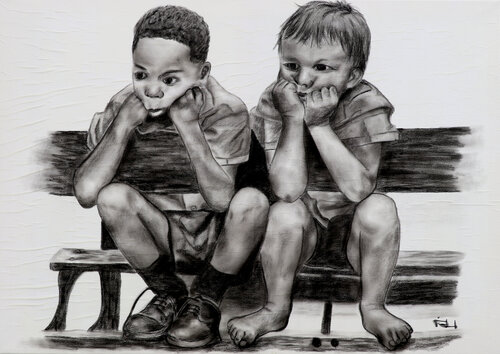 Langeweile by Timon Stork, Painting for Sale on Singulart