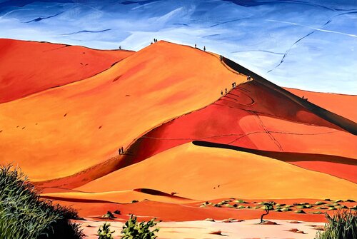 DuneWalkers van Timon Stork, Schilderij te koop op Singulart