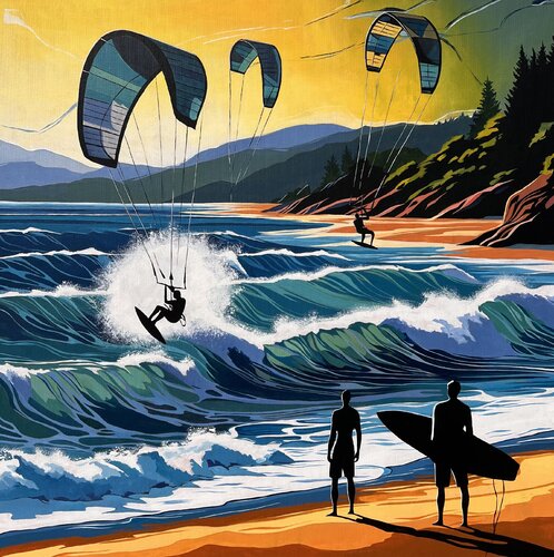 WaveRiders by Timon Stork, Painting for Sale on Singulart