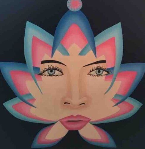 Fiore di Loto van Patrizia Poli, Schilderij te koop op Singulart