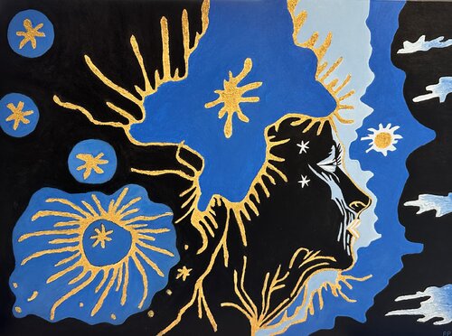 Lei è la bellezza dell’universo von Patrizia Poli, Malerei kaufen auf Singulart