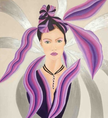 Viola del pensiero di Patrizia Poli, Pittura in vendita su Singulart