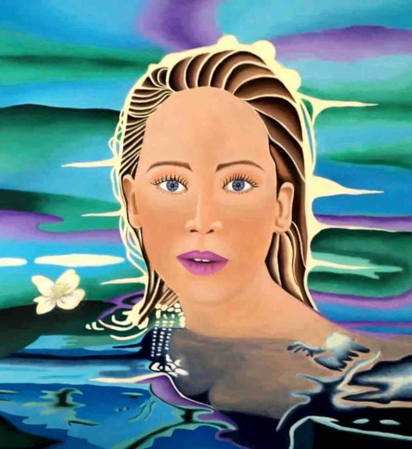 Il Ritorno della musa del mare Patrizia Poli Originalgemälde zu verkaufen