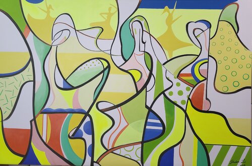 Dance van Kebao Li, Schilderij te koop op Singulart